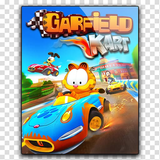 Garfield Kart Fast & Furry Odie Video game, Garfield Kart transparent background PNG clipart