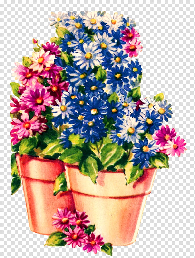 Flowerpot Common daisy , flower pot transparent background PNG clipart