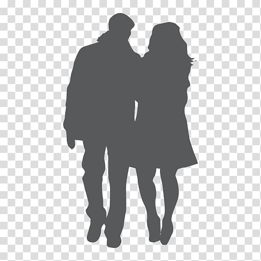 Silhouette Romance Film , love couple transparent background PNG clipart