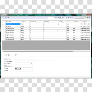 Computer program Line Screenshot Font, Warehouse Management System transparent background PNG clipart thumbnail