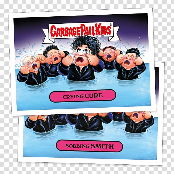 Garbage Pail Kids Musician Parody The Cure, Indie Rock transparent background PNG clipart