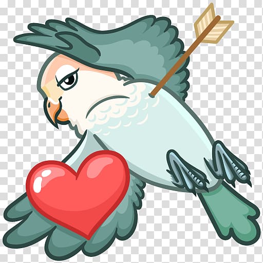 Lovebird Sticker Telegram VKontakte, Bird transparent background PNG clipart