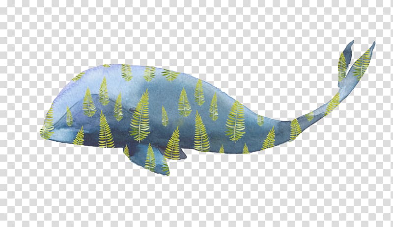 Watercolor painting Whale Illustration, Drawing beautiful whale Library transparent background PNG clipart