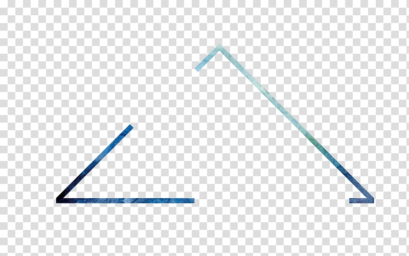Triangle Area Pattern, Simple blue border triangle transparent background PNG clipart