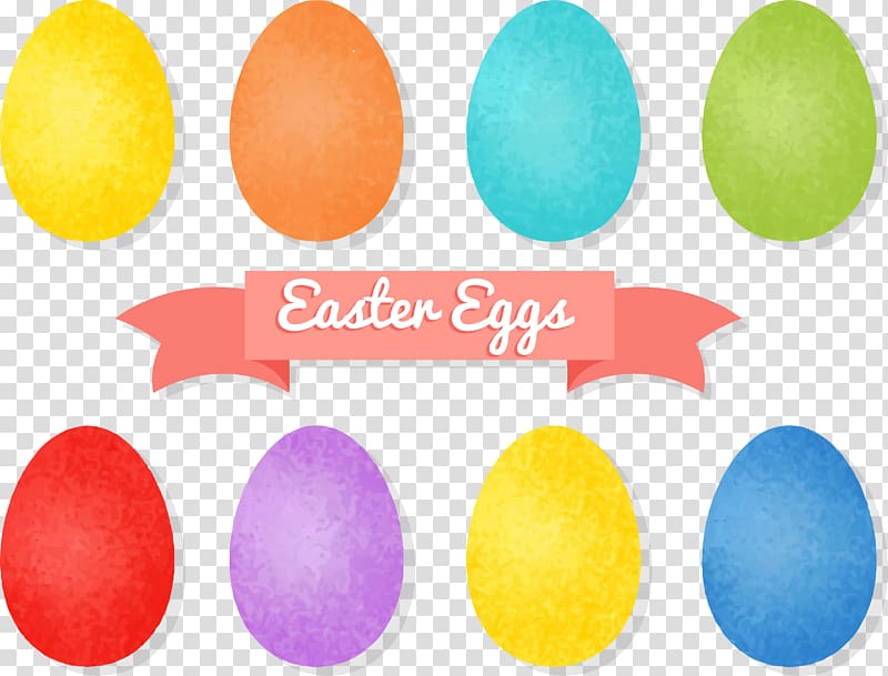 Easter egg Pantone, Colored eggs transparent background PNG clipart