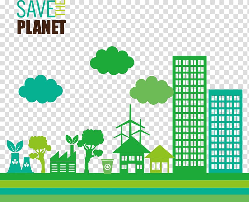 Green Ecology Environmental protection , material green city transparent background PNG clipart