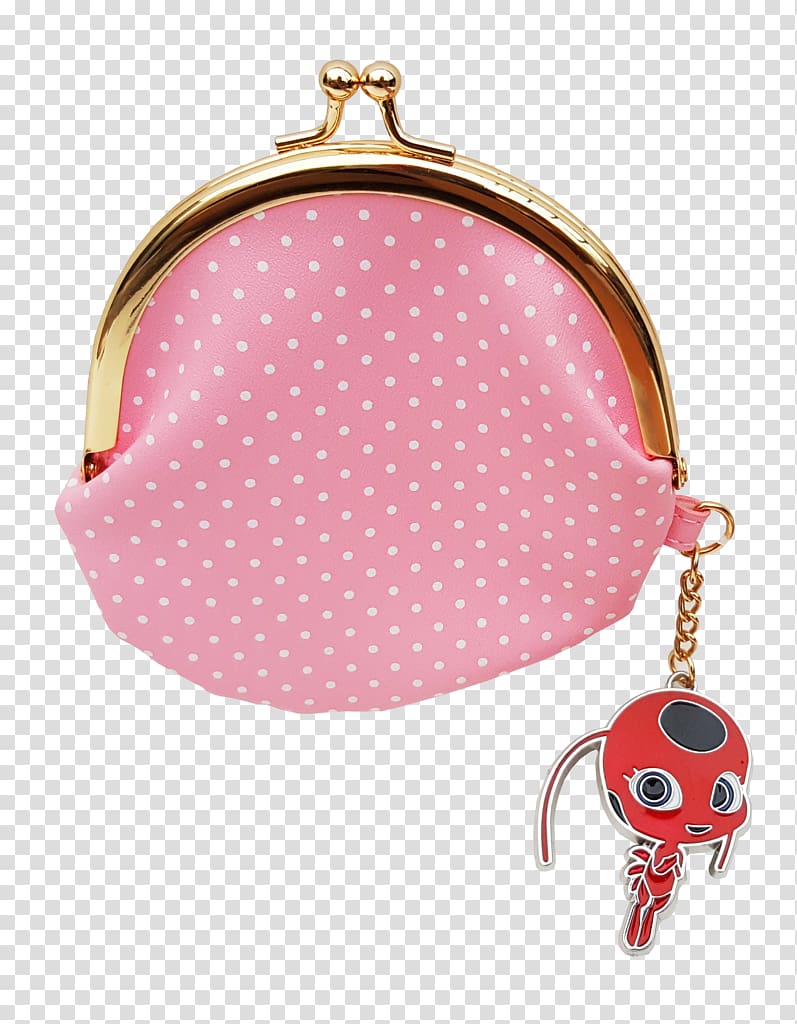 Handbag Coin purse Marinette Miraculous Ladybug, coin purse transparent background PNG clipart