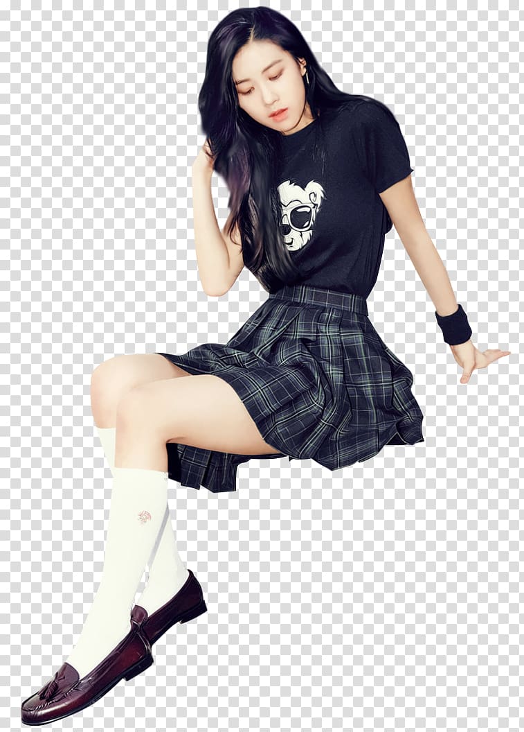 Park Chaeyoung BLACKPINK YG Entertainment PLAYING WITH FIRE, black girl transparent background PNG clipart