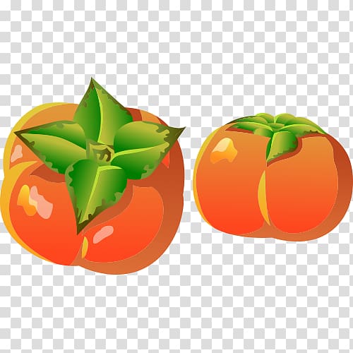 Cartoon Persimmon, Red tomato model transparent background PNG clipart