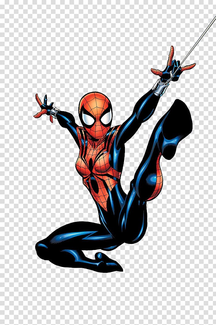 Spider-Woman (Jessica Drew) Spider-Man Spider-Girl Female, spider-man transparent background PNG clipart