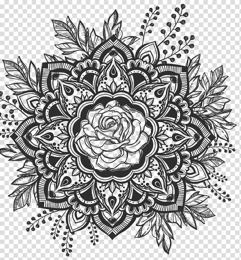 Mandala Drawing Hipster Decal Tattoo, others transparent background PNG clipart