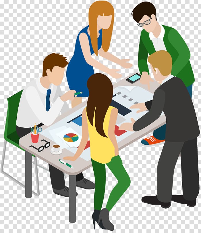 free-download-five-people-in-front-of-brown-table-art-meeting