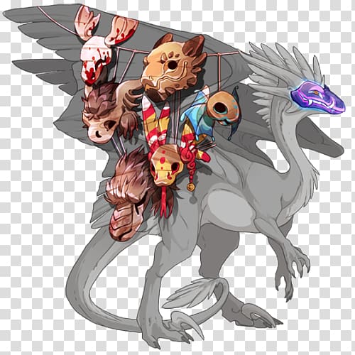 Dragon Zahhak Fantasy Puff, dragon transparent background PNG clipart