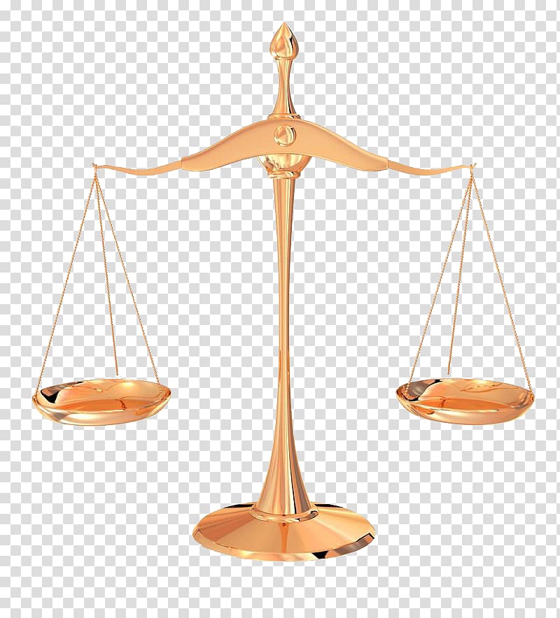 gold-colored balance scale illustration, Weighing scale Justice Concept , Gold metallic balance scale transparent background PNG clipart