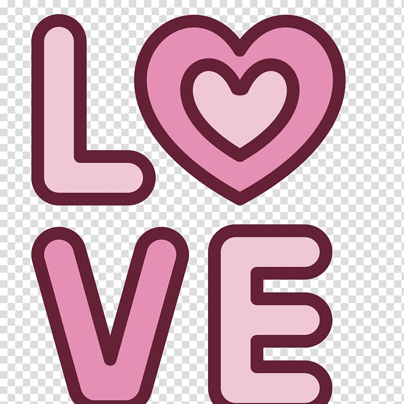 Love Romance Scalable Graphics Icon, LOVE word art transparent background PNG clipart