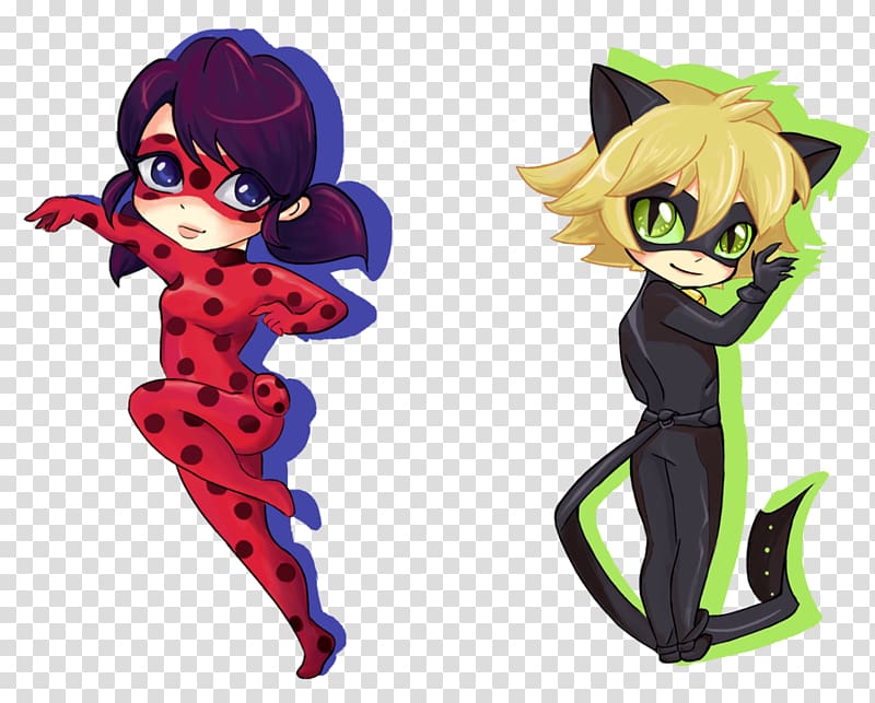 How to Draw Ladybug Chibi, Ladybug and Cat Noir