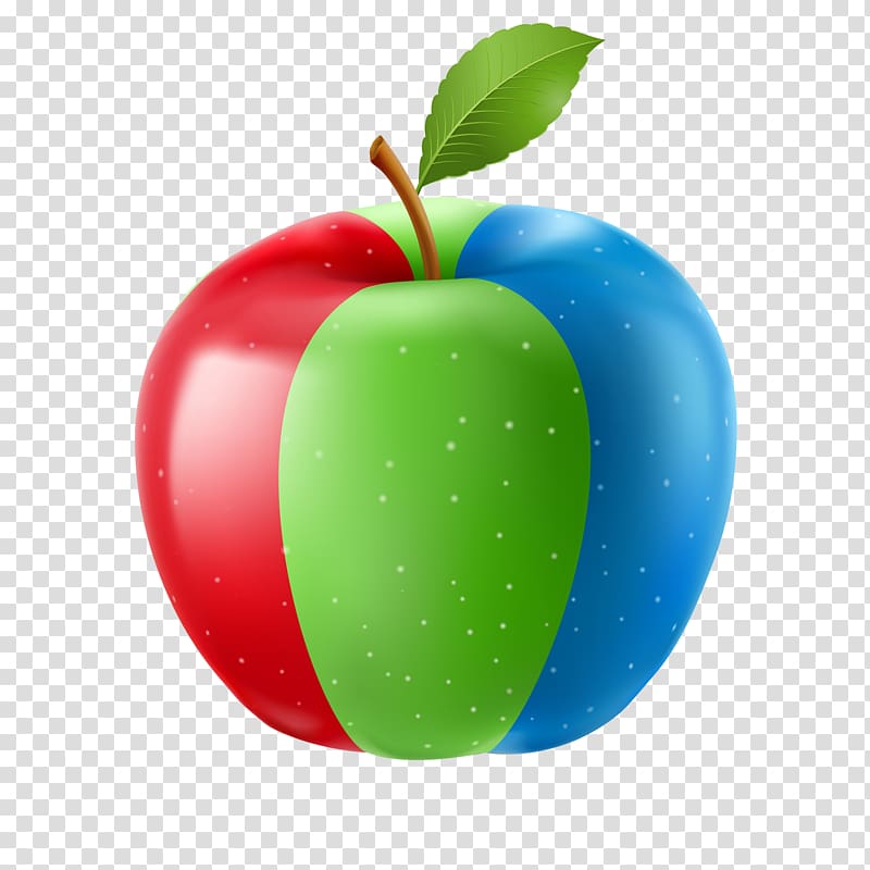 Drawing Illustration, Cartoon multicolor apple transparent background PNG clipart