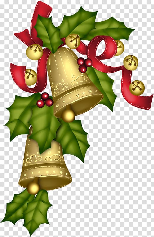 Christmas Carol of the Bells Convite , Golden Christmas bell transparent background PNG clipart