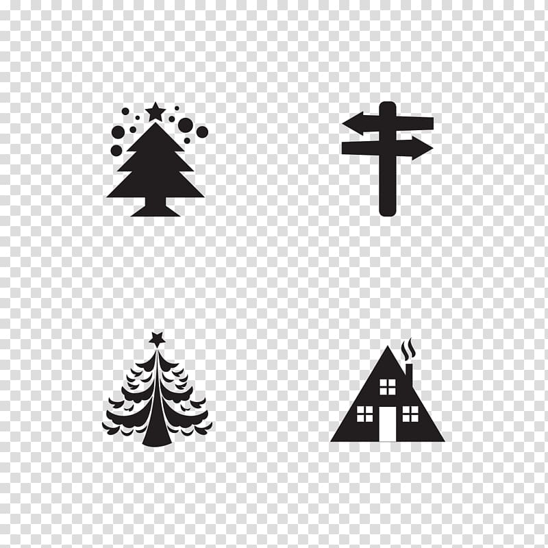 Christmas Euclidean Icon, snow House transparent background PNG clipart