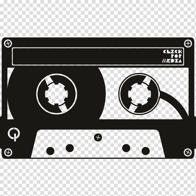 Compact Cassette Microphone Logo, magnetic tape transparent background PNG clipart