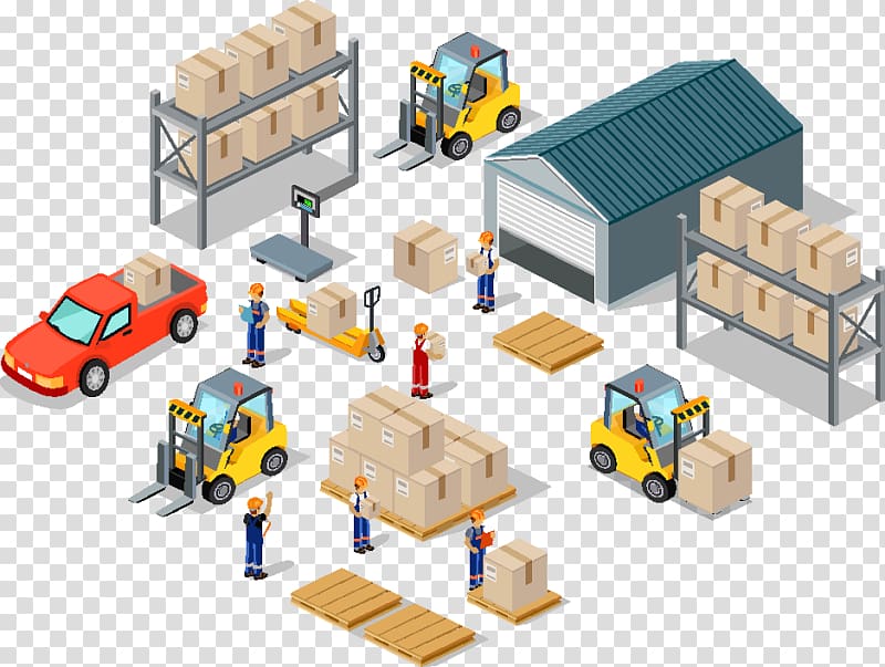 graphics Warehouse Logistics Illustration , warehouse transparent background PNG clipart
