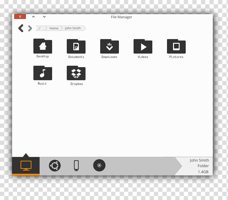 GTK+ Mockup File manager Theme Computer Icons, Usb Mockup transparent background PNG clipart