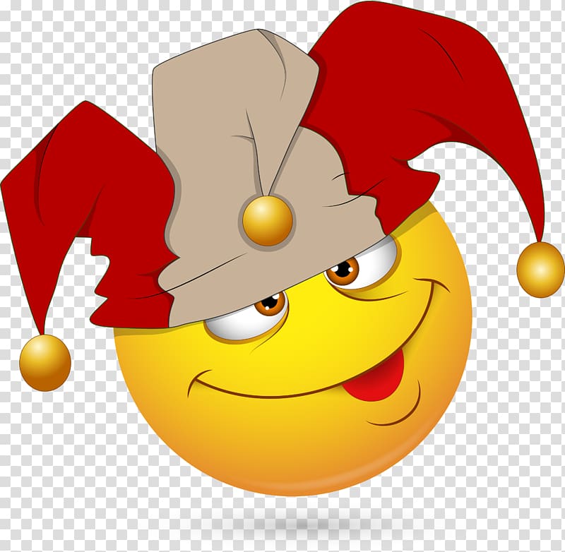 Jester Cap and bells Emoticon , clown transparent background PNG clipart