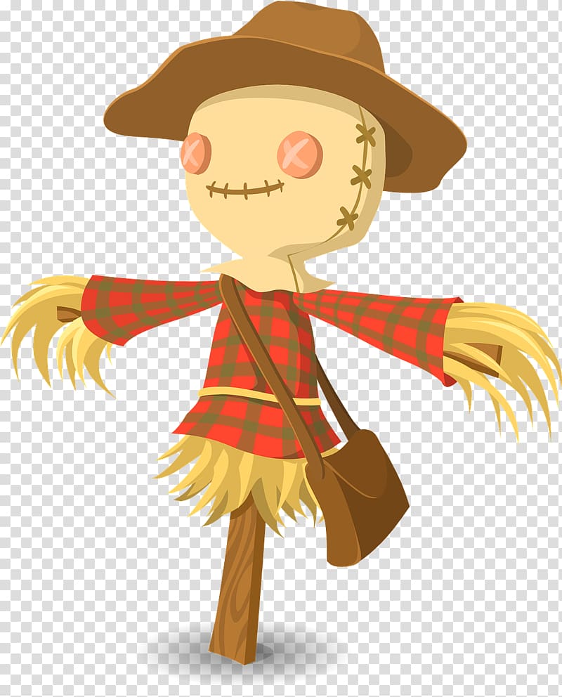 Cartoon Scarecrow , junina transparent background PNG clipart