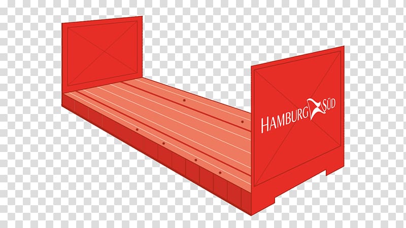 Intermodal container Break bulk cargo Hamburg Süd Flat Rack, shipping container transparent background PNG clipart