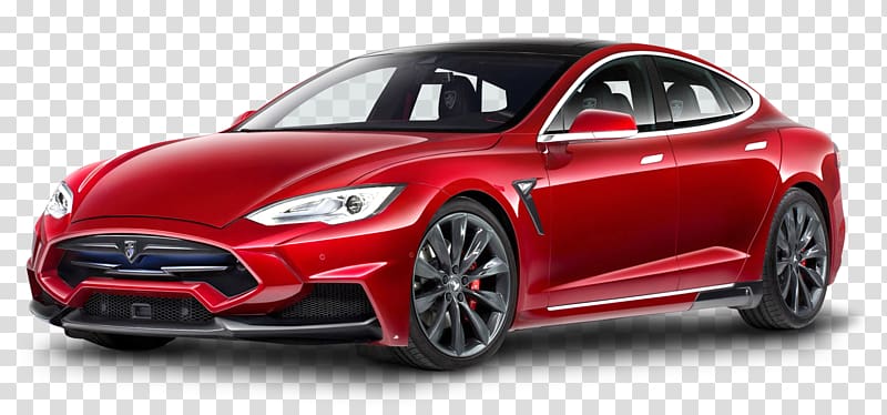 red Tesla sedan, 2016 Tesla Model S 2017 Tesla Model S Tesla Motors Car, Tesla Model S Red Car transparent background PNG clipart