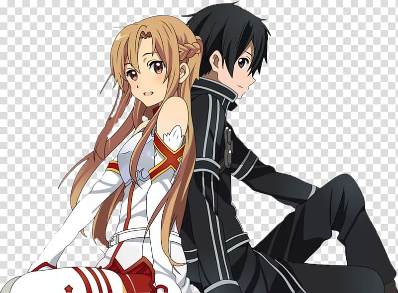 Free: Kirito Asuna Sword Art Online Anime, asuna transparent