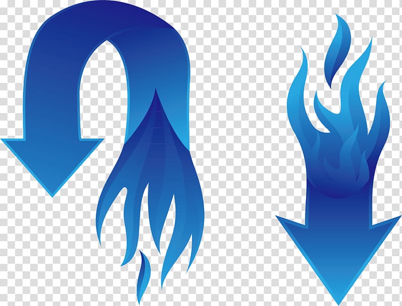 Blue Arrow Flame, arrow transparent background PNG clipart