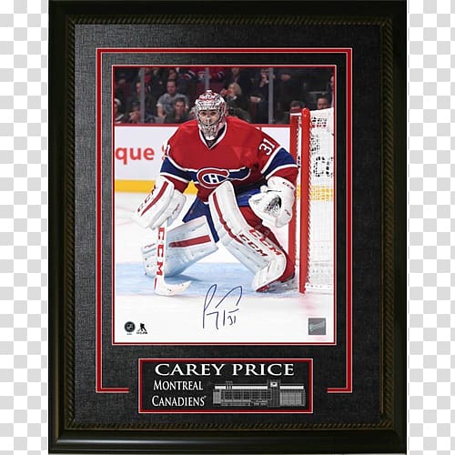 Montreal Canadiens National Hockey League Poster Frames, carey price transparent background PNG clipart