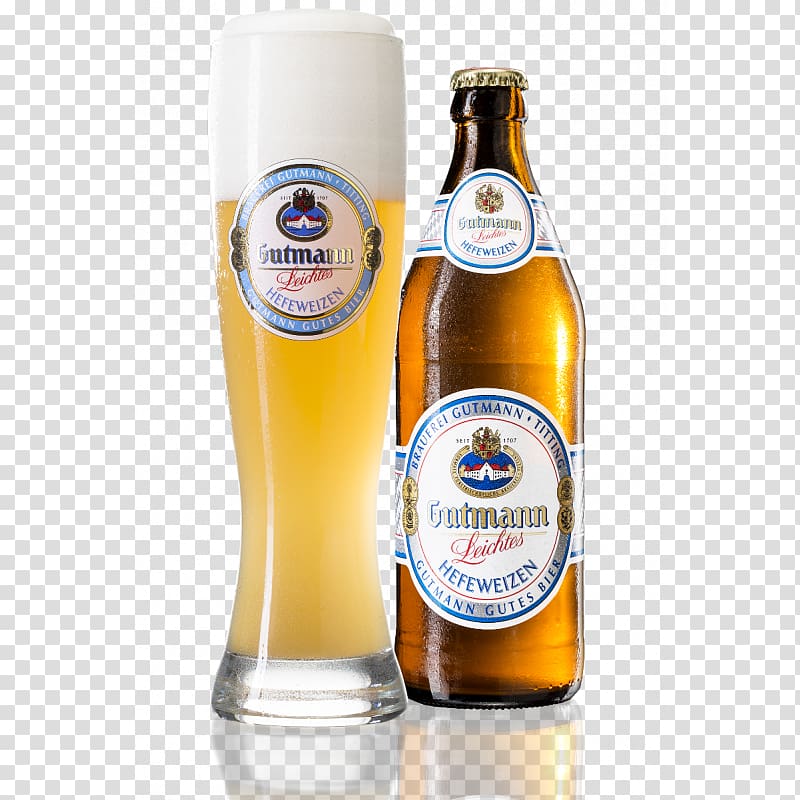 Wheat beer Brauerei Gutmann Beer bottle Lager, beer transparent background PNG clipart