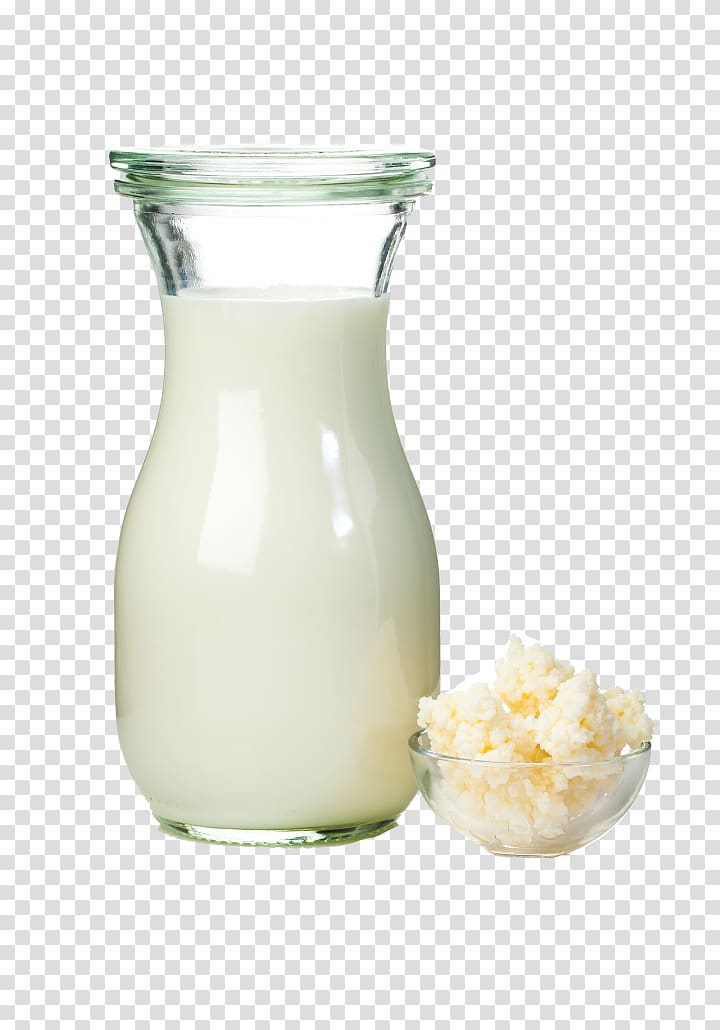 Kefir Skimmed milk Fat Fermentation, milk transparent background PNG clipart