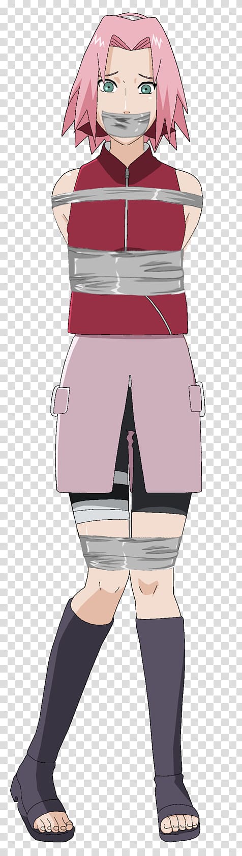 Sakura Haruno Hinata Hyuga Ino Yamanaka Tsunade Shizune, tie up transparent background PNG clipart