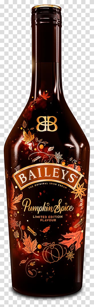 Baileys Irish Cream Cream liqueur Pumpkin Spice Latte Distilled beverage, wine transparent background PNG clipart