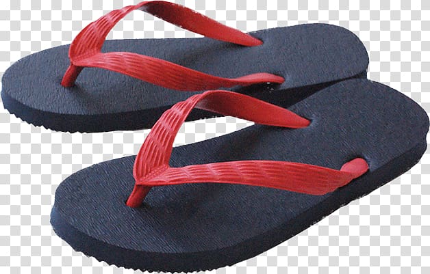 black-and-red flip-flops, Sandals Flip Flops transparent background PNG clipart