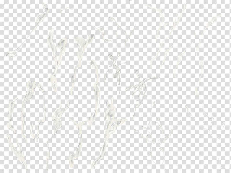 Figure drawing Line art White Sketch, White paint transparent background PNG clipart