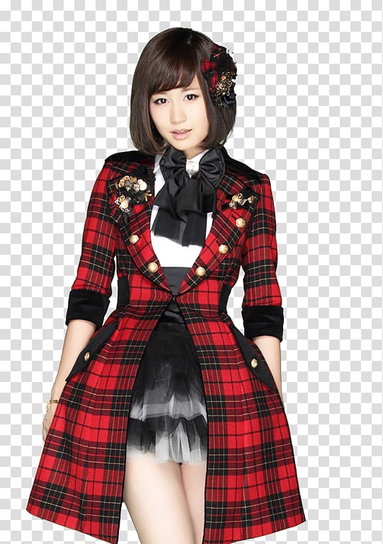 Atsuko Maeda AKB48 Team Surprise 重力シンパシー Tartan, akb48 transparent background PNG clipart