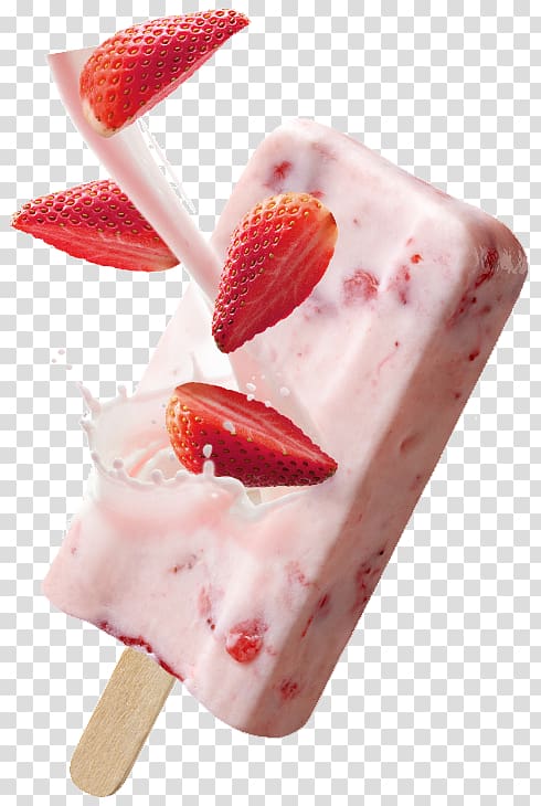 Frozen yogurt Sundae Ice cream Ice pop, strawberry cream transparent background PNG clipart