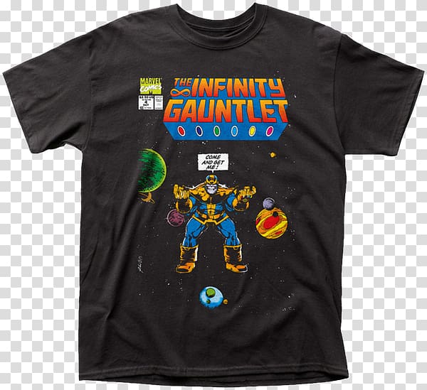 Thanos T-shirt The Infinity Gauntlet, T-shirt transparent background PNG clipart