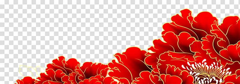 China Floral design Moutan peony, Peony transparent background PNG clipart