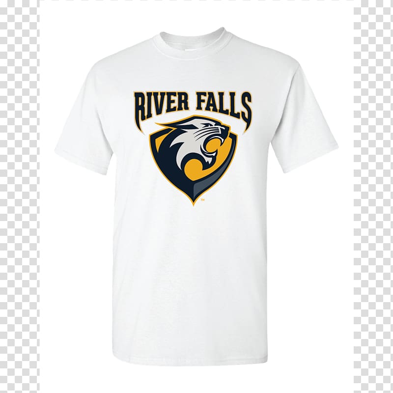 T-shirt River Falls Logo Sleeve Font, T-shirt transparent background PNG clipart