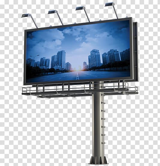 Billboard Solar energy Advertising Solar Panels, billboard transparent background PNG clipart