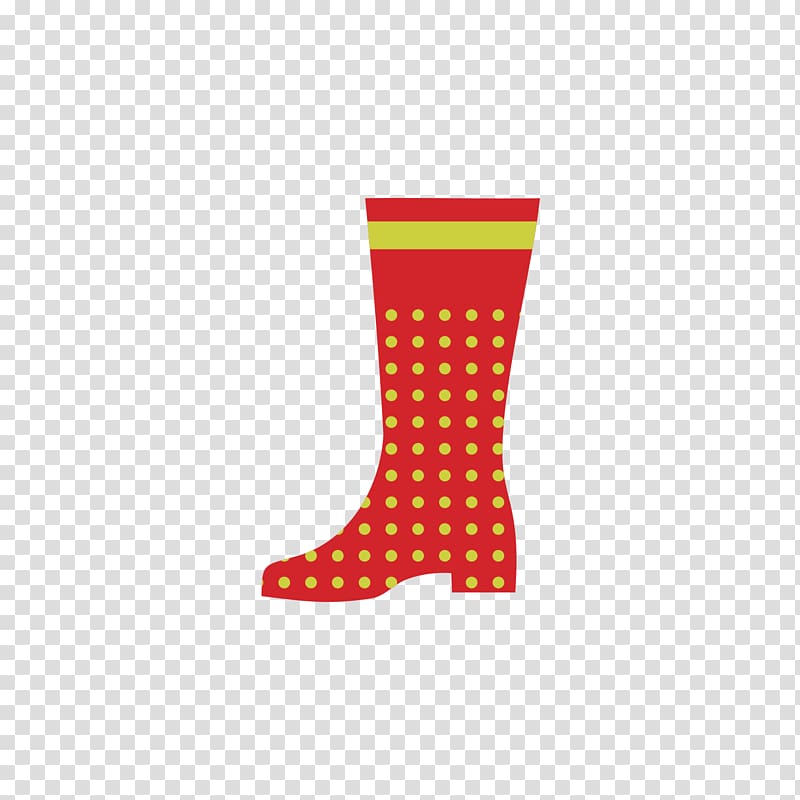 Shoe Wellington boot, Red boots transparent background PNG clipart