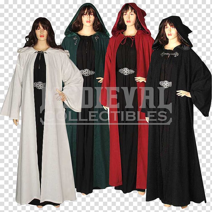 Robe Cloak Ritual Clothing Cape, red cloak transparent background PNG clipart