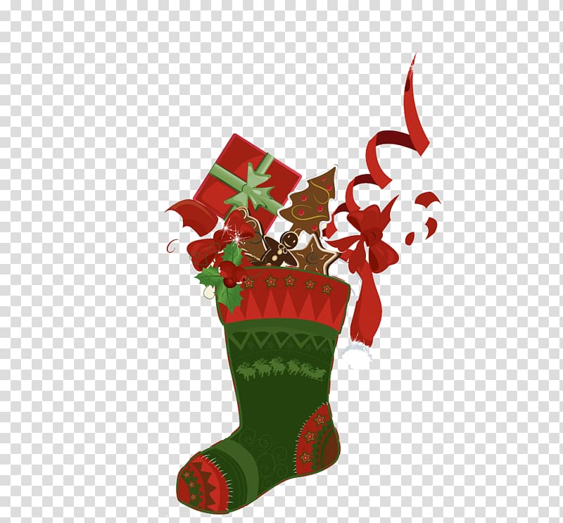 Christmas Sock Drawing Illustration, Boots Christmas Gifts transparent background PNG clipart