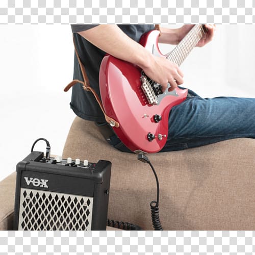 Guitar amplifier Vox Mini5 Rhythm VOX Amplification Ltd. Electric guitar, guitar transparent background PNG clipart