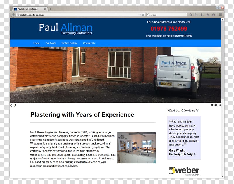Paul Allman Plastering Contractors Stack Web Design Wrexham, others transparent background PNG clipart